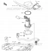 POMPA DI BENZINA per Kawasaki Z125 PRO 2018