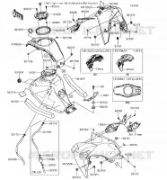 SERBATOIO DI CARBURANTE per Kawasaki Z125 PRO 2018