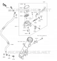 ANTERIORE POMPA per Kawasaki NINJA 400 2018