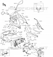 CUFFIA per Kawasaki NINJA 400 2018