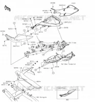 FIANCHETTI   COPERCHIO CATENA per Kawasaki NINJA 400 2018