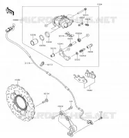 FRENO POSTERIORE per Kawasaki NINJA 400 2018