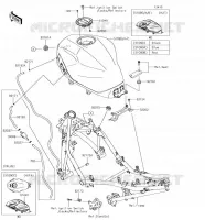 SERBATOIO DI CARBURANTE per Kawasaki NINJA 400 2018