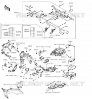 TELAIO MATERIALE ELETTRICO per Kawasaki NINJA 400 2018