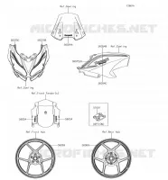 ADESIVI(Black)(FHF) per Kawasaki VERSYS 650 2018