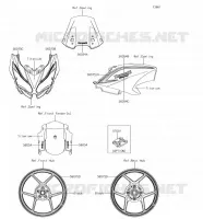 ADESIVI(Titanium)(FHF)(CA) per Kawasaki VERSYS 650 2018