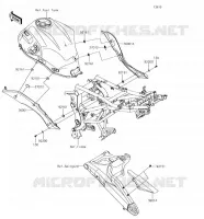 FIANCHETTI   COPERCHIO CATENA per Kawasaki VERSYS 650 2018