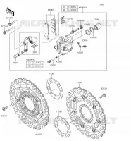 FRENO ANTERIORE per Kawasaki VERSYS 650 2018