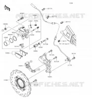 FRENO POSTERIORE per Kawasaki VERSYS 650 2018
