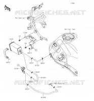 FUEL EVAPORAZIONE SISTEMA(CA) per Kawasaki VERSYS 650 2018