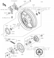 MOZZO POSTERIORE per Kawasaki VERSYS 650 2018