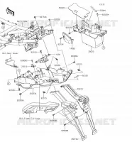 PARAFANGO POSTERIORE per Kawasaki VERSYS 650 2018