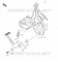 PEDALE DEL FRENO per Kawasaki VERSYS 650 2018