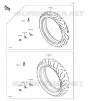 RUOTE   PNEUMATICI per Kawasaki VERSYS 650 2018