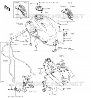 SERBATOIO DI CARBURANTE per Kawasaki VERSYS 650 2018