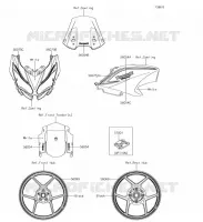 ADESIVI(White)(FJF)(CA,US) per Kawasaki VERSYS 650 2018