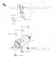 ALBERO MOTORE per Kawasaki VERSYS 650 2018