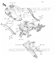 FIANCHETTI   COPERCHIO CATENA per Kawasaki VERSYS 650 2018