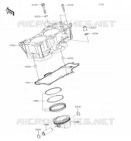 CILINDRO   PISTONE per Kawasaki VULCAN S 2018