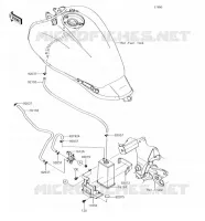 FUEL EVAPORAZIONE SISTEMA per Kawasaki VULCAN S 2018
