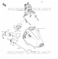 FUEL EVAPORAZIONE SISTEMA(CA) per Kawasaki VERSYS-X 300 2017