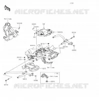 PARTI DEL TELAIO (COUVERTURE) per Kawasaki VERSYS-X 300 2017