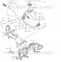 SERBATOIO DI CARBURANTE per Kawasaki VERSYS-X 300 2017