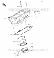 CILINDRO   PISTONE per Kawasaki Z650 2018