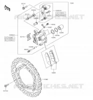 FRENO ANTERIORE per Kawasaki Z650 2018