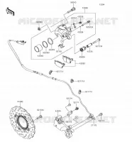 FRENO POSTERIORE per Kawasaki Z650 2018