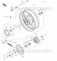 MOZZO POSTERIORE per Kawasaki Z650 2018