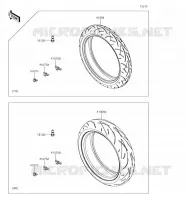 PNEUMATICI per Kawasaki Z650 2018