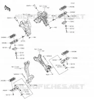 POGGIAPIEDI per Kawasaki Z650 2018