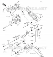 SOSPENSIONI   AMMORTIZZATORE per Kawasaki Z650 2018
