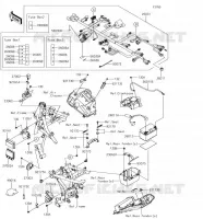TELAIO MATERIALE ELETTRICO per Kawasaki Z650 2018
