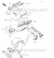 PARAFANGO POSTERIORE per Kawasaki Z650 2018