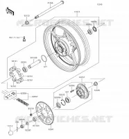 RUOTA POSTERIORE   CATENA per Kawasaki Z650 2018