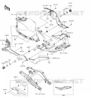 FIANCHETTI   COPERCHIO CATENA per Kawasaki Z650 2018