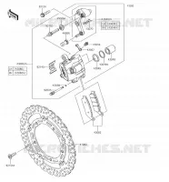 FRENO ANTERIORE per Kawasaki Z650 2018