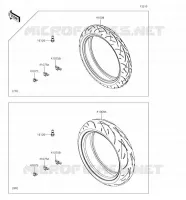 PNEUMATICI per Kawasaki Z650 2018