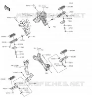 POGGIAPIEDI per Kawasaki Z650 2018