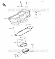 CILINDRO   PISTONE per Kawasaki Z650 2018