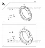 PNEUMATICI per Kawasaki Z650 2018