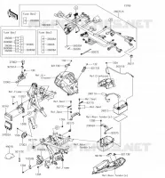 TELAIO MATERIALE ELETTRICO per Kawasaki Z650 2018