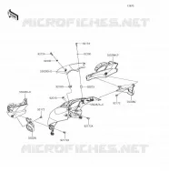 CUFFIA(SUPERIEUR) per Kawasaki Z1000 2018