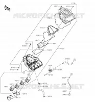 FILTRO DELL'ARIA per Kawasaki Z1000 2018