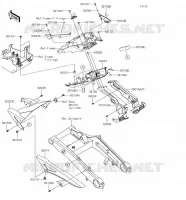 PARAFANGO POSTERIORE per Kawasaki Z1000 2018