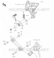 PEDALE DEL FRENO per Kawasaki Z1000 2018