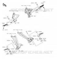POGGIAPIEDI per Kawasaki Z1000 2018