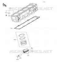 CILINDRO   PISTONE per Kawasaki Z900 2018